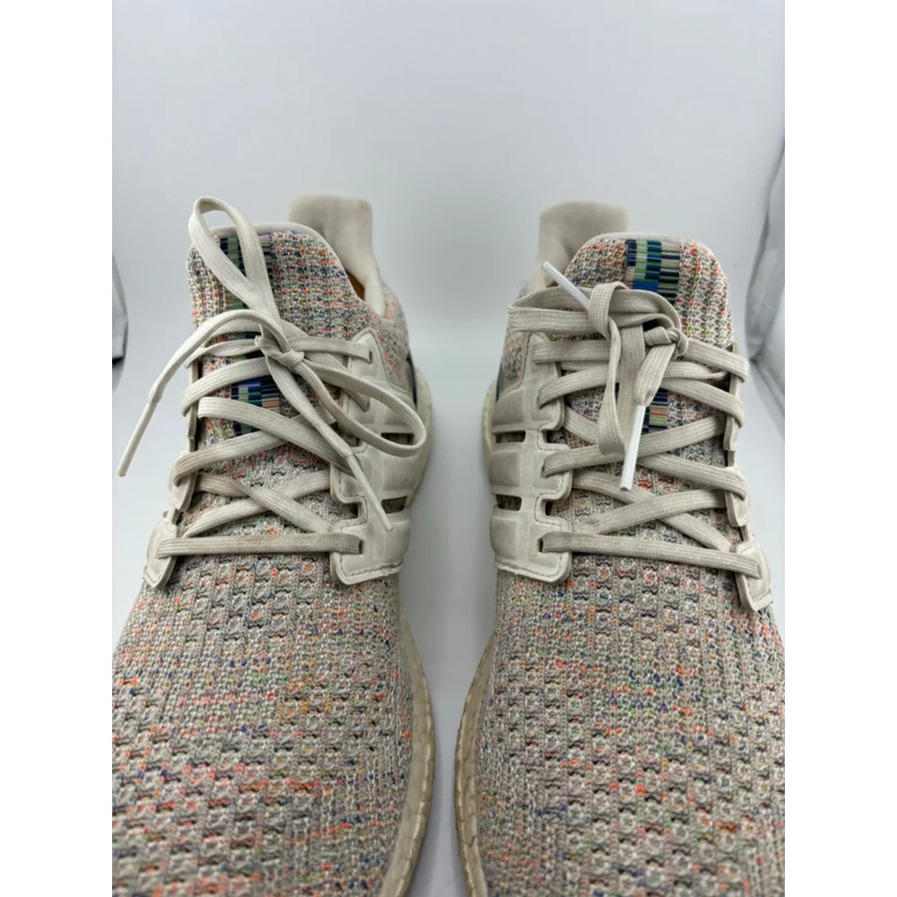 Women's Adidas Ultra Boost Athletic Shoes Size 10 Beige Multi-color